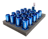 Rays Dura Lug Nut & Lock Set | L42 Blue | 12x1.25 20PC | WDURA4212125U